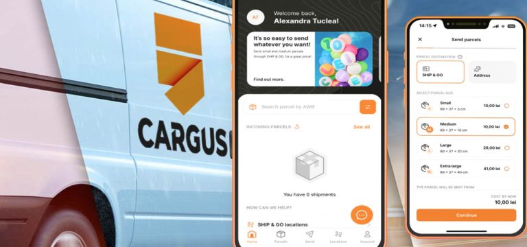 My Cargus. Aplicație Web & Mobil My Cargus